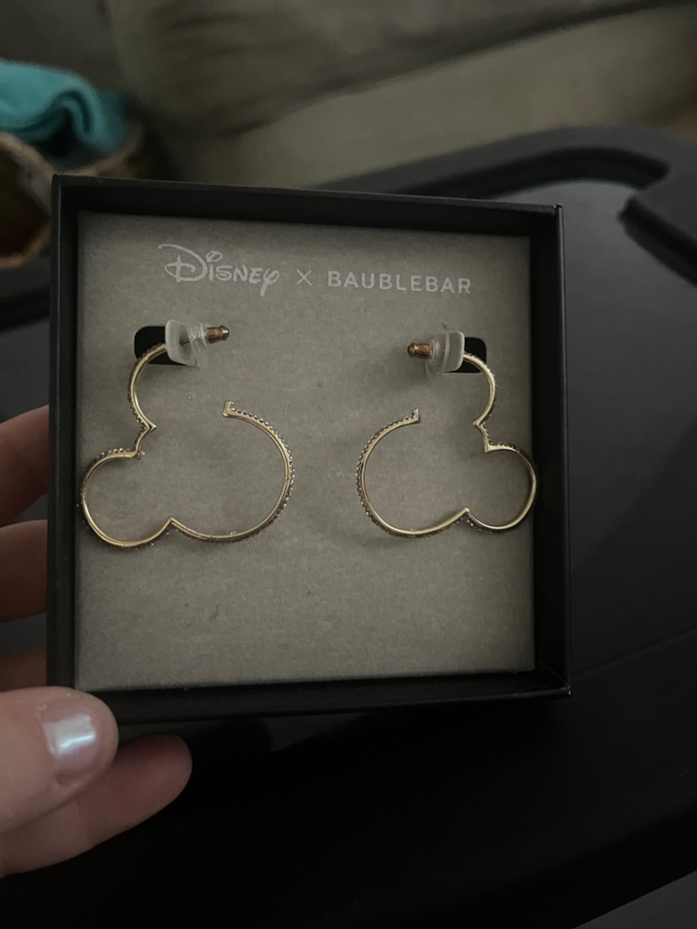 Disney x BaubleBar Mickey Earrings, NIB - Picture 3 of 3